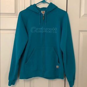 Women’s Carhartt Hooded Sweatshirt Jacket.